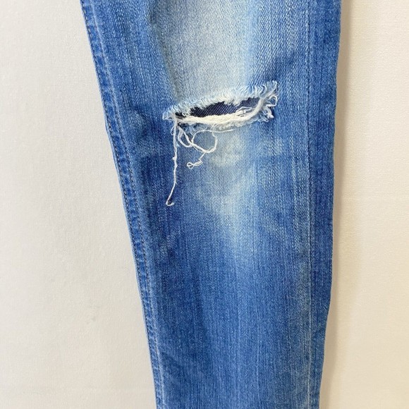 Rag & Bone Capri Jeans Sunset Women 25 Distressed Fray Raw Step Hem W1526K131 - Picture 4 of 15